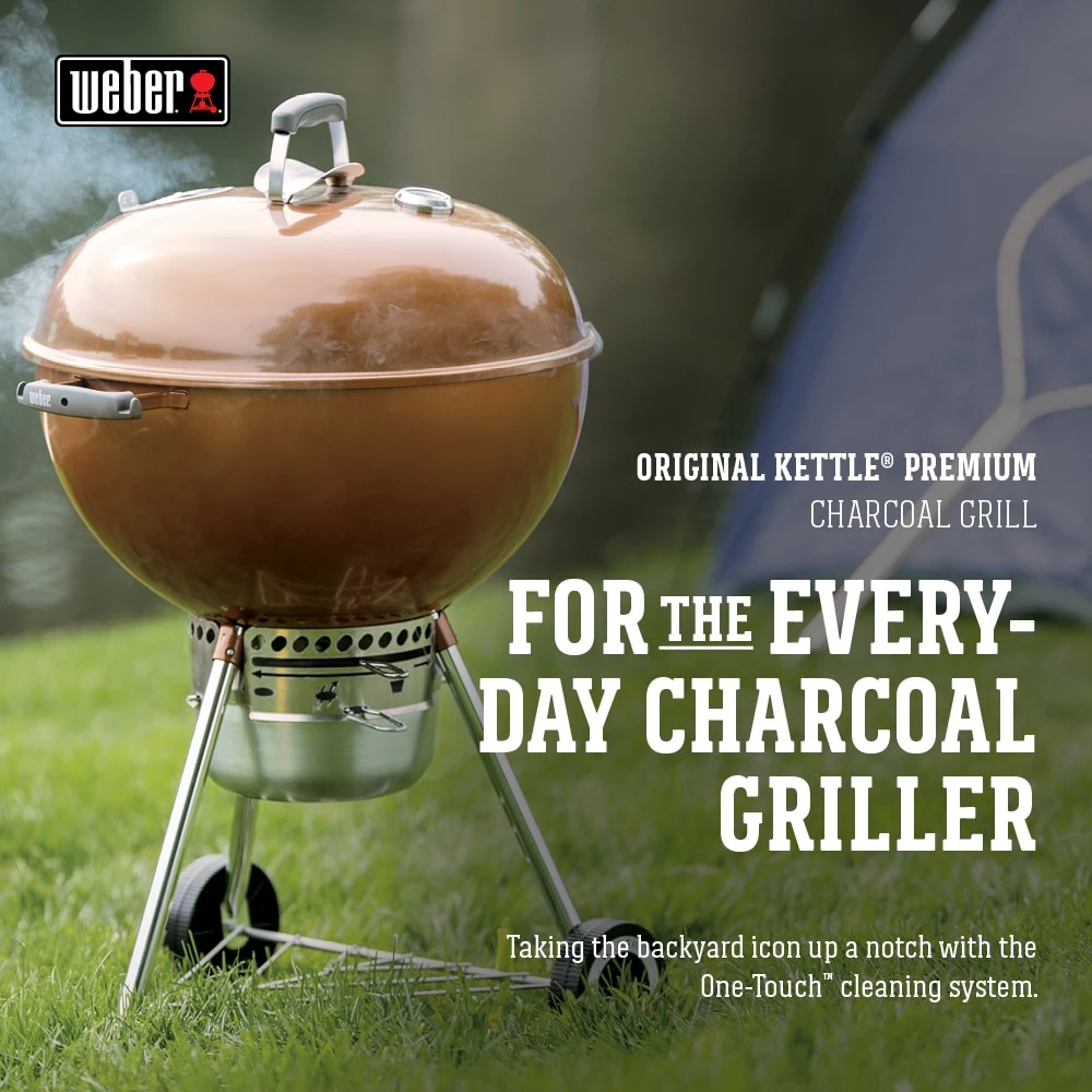 Weber Grills Original Kettle Premium 22-in W Copper Kettle Charcoal Grill 3 Weber Grills Original Kettle Premium 22-in W Copper Kettle Charcoal Grill - Image 3