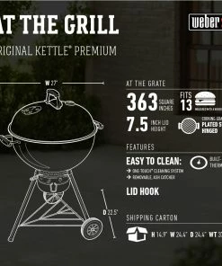 Weber Grills Original Kettle Premium 22-in W Copper Kettle Charcoal Grill 18 Weber Grills Original Kettle Premium 22-in W Copper Kettle Charcoal Grill -Mmaster Outlet Shop 04690389