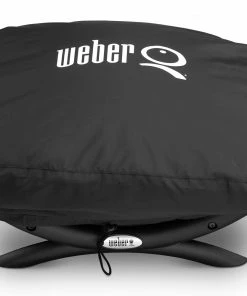 Weber Grilling Tools & Accessories 17.3-in W x 26.3-in H Black Gas Grill Cover