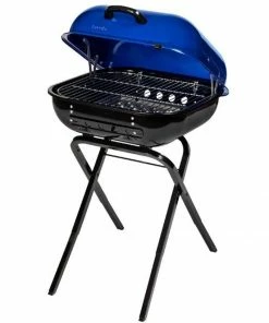 Americana Grills 21.25-in W Ocean Blue Kettle Charcoal Grill