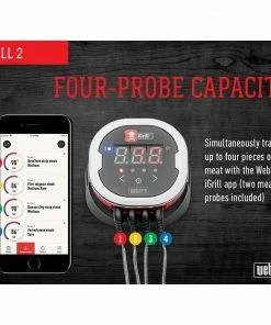 Weber Grill Replacement Parts iGrill Round Bluetooth Compatibility Grill Thermometer -Mmaster Outlet Shop 08052840