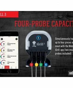 Weber Grilling Tools & Accessories iGrill Digital Leave Bluetooth Compatibility Meat Thermometer -Mmaster Outlet Shop 08054965