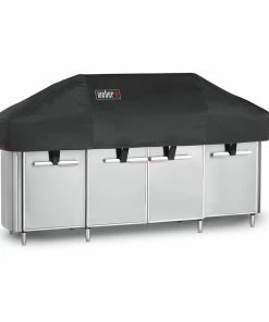 Weber Grilling Tools & Accessories 91-in W x 21.5-in H Black Modular Outdoor Kitchen Gas Grill Cover