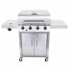 Char-Broil Grills Performance Stainless 4-Burner Liquid Propane Gas Grill with 1 Side Burner