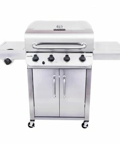 Char-Broil Grills Performance Stainless 4-Burner Liquid Propane Gas Grill with 1 Side Burner