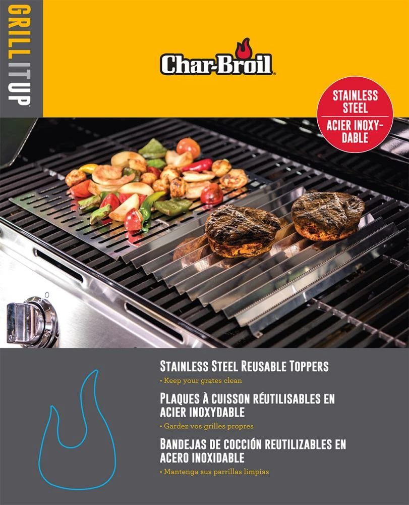 Char-Broil Grilling Tools & Accessories 2-Pack Stainless Steel Grill Sheet(s) 6 Char-Broil Grilling Tools & Accessories 2-Pack Stainless Steel Grill Sheet(s) - Image 6