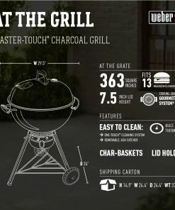 Weber Grills Master Touch 22-in W Black Kettle Charcoal Grill -Mmaster Outlet Shop 08799605