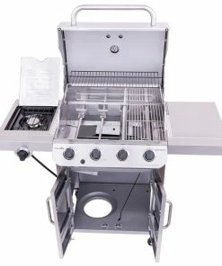 Char-Broil Grills Performance Stainless 4-Burner Liquid Propane Gas Grill with 1 Side Burner -Mmaster Outlet Shop 08806682