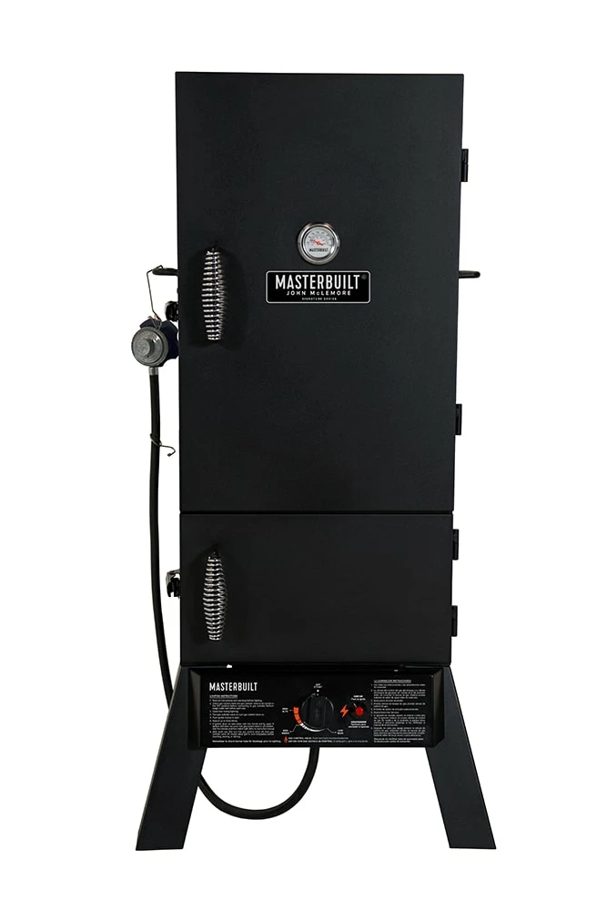 Masterbuilt Smokers John McLemore Signature Series Two Door 30-inch 731.6 Sq. Black Gas Smoker 1 Masterbuilt Smokers John McLemore Signature Series Two Door 30-inch 731.6 Sq. Black Gas Smoker