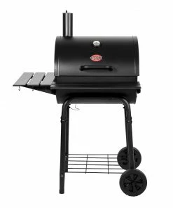 Char-Griller Grills 23-in W Black Barrel Charcoal Grill