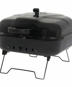 Mr. Bar-B-Q Grills Portable charcoal grill 206-sq in Black/Porcelain Coated Portable Charcoal Grill