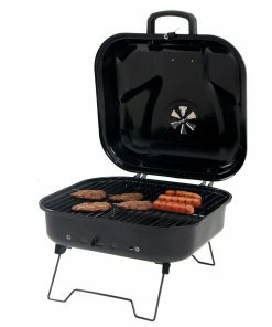 Mr. Bar-B-Q Grills Portable charcoal grill 206-sq in Black/Porcelain Coated Portable Charcoal Grill -Mmaster Outlet Shop 10252085 scaled
