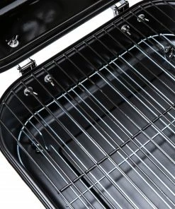 Mr. Bar-B-Q Grills Portable charcoal grill 206-sq in Black/Porcelain Coated Portable Charcoal Grill -Mmaster Outlet Shop 10265189