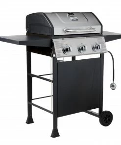 Blue Rhino Grills Black and Silver/Porcelain and Stainless Steel 3-Burner Liquid Propane Gas Grill -Mmaster Outlet Shop 10265195