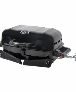 Mr. Bar-B-Q Grills Portable LP gas grill Black/Powder Coated 10000-BTU 178-sq in Portable Gas Grill -Mmaster Outlet Shop 10341199