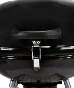 Mr. Bar-B-Q Grills Stand Up Charcoal Grill 22.17-in W Black/Porcelain Kettle Charcoal Grill -Mmaster Outlet Shop 10375441 scaled