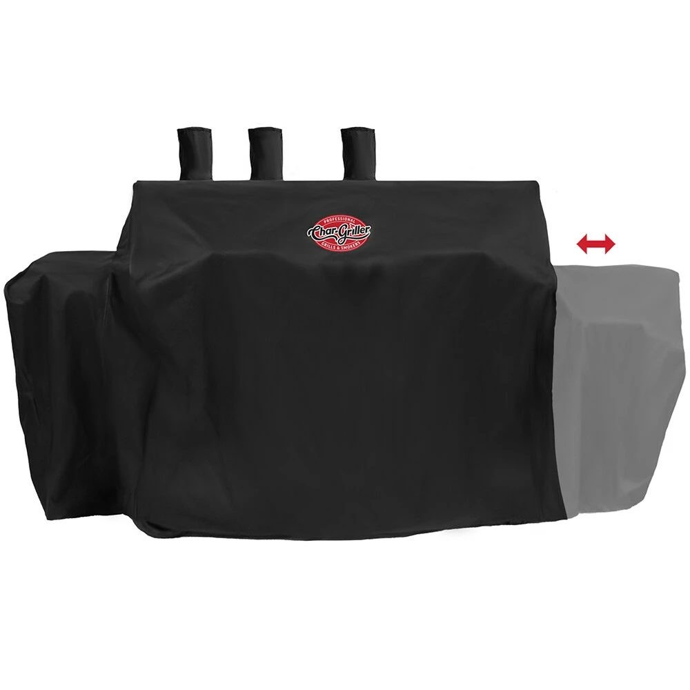Char-Griller Grilling Tools & Accessories Duo Grill Cover 62-in W x 50-in H Black Gas Grill Cover 2 Char-Griller Grilling Tools & Accessories Duo Grill Cover 62-in W x 50-in H Black Gas Grill Cover - Image 2