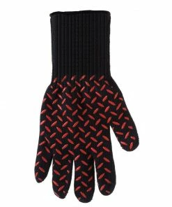 Blue Rhino Grilling Tools & Accessories Black and Red Aramid Fiber Fire-retardant Grill Gloves