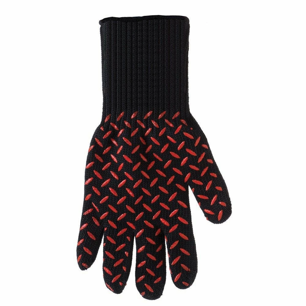Blue Rhino Grilling Tools & Accessories Black and Red Aramid Fiber Fire-retardant Grill Gloves 1 Blue Rhino Grilling Tools & Accessories Black and Red Aramid Fiber Fire-retardant Grill Gloves