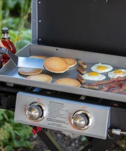 Blue Rhino Grills Razor Griddle Black and Silver/Powder Coated 2-Burner Liquid Propane Gas Grill -Mmaster Outlet Shop 11908468 scaled