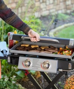 Blue Rhino Grills Razor Griddle Black and Silver/Powder Coated 2-Burner Liquid Propane Gas Grill -Mmaster Outlet Shop 11908469 scaled