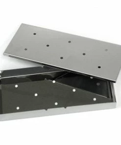 Blue Rhino Grilling Tools & Accessories 1.73-in L x 9.65-in W x 4.06-in H Smoker Box with Hinged Lid