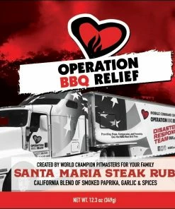 Operation BBQ Relief Grilling Tools & Accessories 12.3-oz Steak Seasoning Blend -Mmaster Outlet Shop 12123494