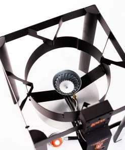 LoCo COOKERS Turkey Fryers, Cookers, & Pots Loco-HPFryer Stand 13.582-in 1-Burner Propane 20-lb Cylinder Manual Ignition Black Outdoor Burner -Mmaster Outlet Shop 12337220