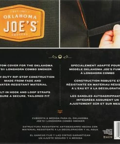 Oklahoma Joe's Grilling Tools & Accessories Longhorn 73.75-in W x 50.25-in H Black Horizontal Smoker Cover -Mmaster Outlet Shop 12452308