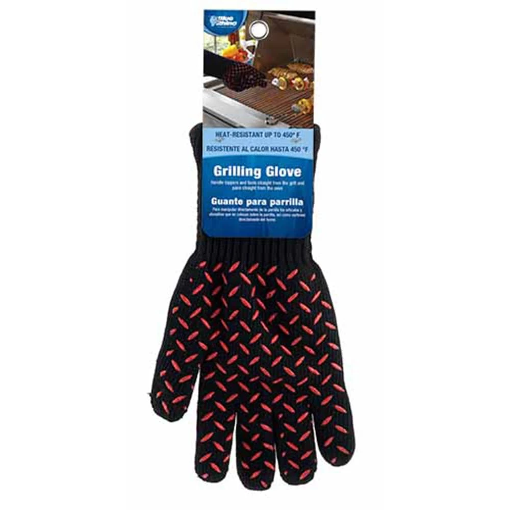 Blue Rhino Grilling Tools & Accessories Black and Red Aramid Fiber Fire-retardant Grill Gloves 2 Blue Rhino Grilling Tools & Accessories Black and Red Aramid Fiber Fire-retardant Grill Gloves - Image 2