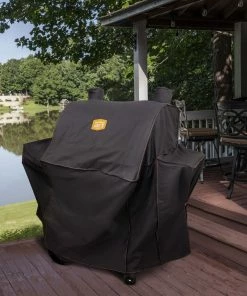 Oklahoma Joe's Grilling Tools & Accessories Rider DLX 55-in W x 49-in H Black Horizontal Smoker Cover -Mmaster Outlet Shop 14221424 scaled