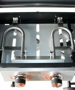 Blue Rhino Grills Razor Griddle Black and Silver/Powder Coated 2-Burner Liquid Propane Gas Grill -Mmaster Outlet Shop 15582329 scaled