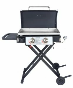 Blue Rhino Grills Razor Griddle Black and Silver/Powder Coated 2-Burner Liquid Propane Gas Grill -Mmaster Outlet Shop 15582330 scaled
