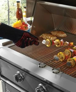 Blue Rhino Grilling Tools & Accessories Black and Red Aramid Fiber Fire-retardant Grill Gloves 10 Blue Rhino Grilling Tools & Accessories Black and Red Aramid Fiber Fire-retardant Grill Gloves -Mmaster Outlet Shop 15673091