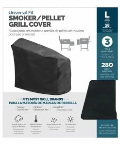 Universal Grilling Tools & Accessories 58.5-in W x 48-in H Black Charcoal Grill Cover -Mmaster Outlet Shop 15673121