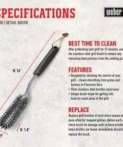 Weber Grilling Tools & Accessories Plastic 16-in Grill Brush 10 Weber Grilling Tools & Accessories Plastic 16-in Grill Brush -Mmaster Outlet Shop 15829734