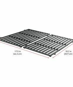 Weber Grill Replacement Parts 17.5-in x 10.2-in 2-Pack Rectangle Porcelain-coated Cast Iron Cooking Grate -Mmaster Outlet Shop 16081763 scaled