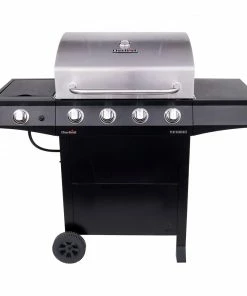 Char-Broil Grills Performance Black 4-Burner Liquid Propane Gas Grill with 1 Side Burner