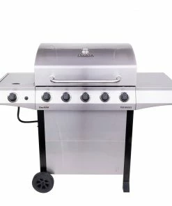 Char-Broil Grills Performance Silver 5-Burner Liquid Propane Gas Grill with 1 Side Burner