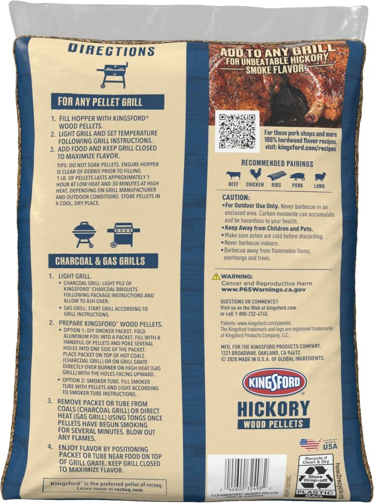 Kingsford Grilling Fuels Hickory 5-lb Grill Pellets 2 Kingsford Grilling Fuels Hickory 5-lb Grill Pellets - Image 2