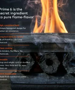 Prime 6 Grilling Fuels Premium sustainable reusable charcoal 9-lb Charcoal Briquettes 24 Prime 6 Grilling Fuels Premium sustainable reusable charcoal 9-lb Charcoal Briquettes -Mmaster Outlet Shop 16501118