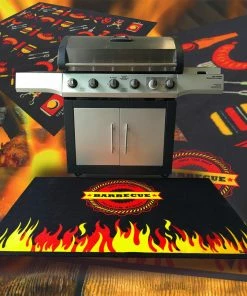 Doortex Grilling Tools & Accessories Doortex BBQ Mat Vinyl Rectangular Multi-colored Grill Mat