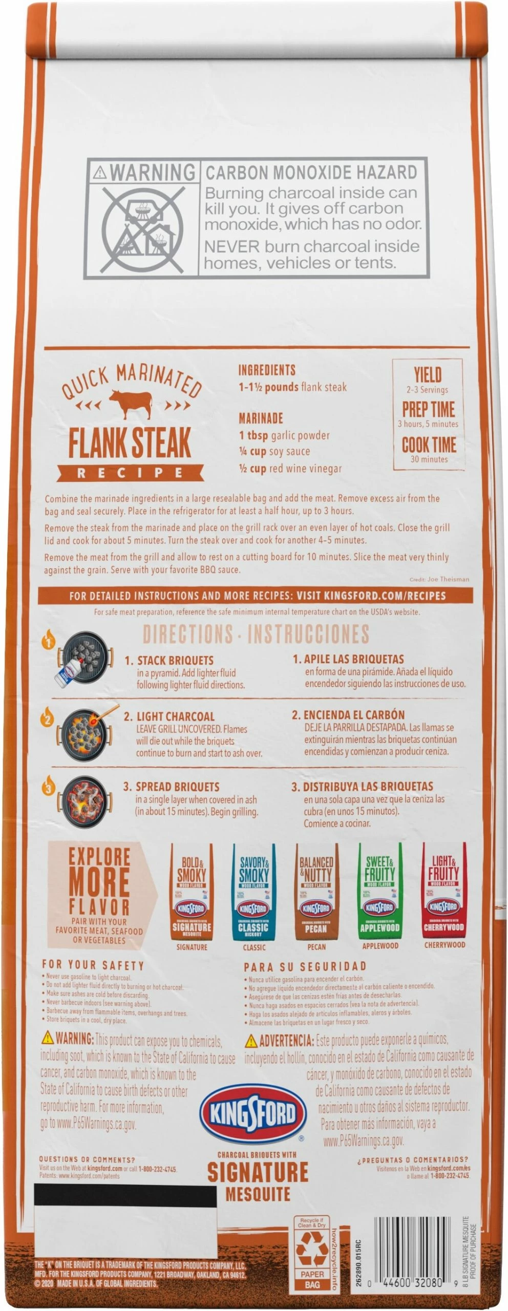 Kingsford Grilling Fuels 8-lb Mesquite Charcoal Briquettes 2 Kingsford Grilling Fuels 8-lb Mesquite Charcoal Briquettes - Image 2
