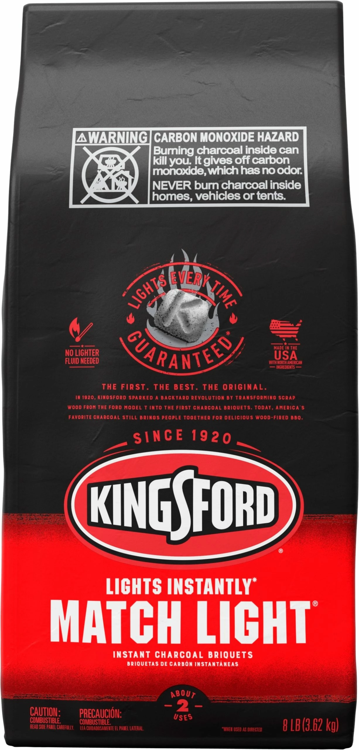 Kingsford Grilling Fuels Match Light 8-lb Charcoal Briquettes 1 Kingsford Grilling Fuels Match Light 8-lb Charcoal Briquettes