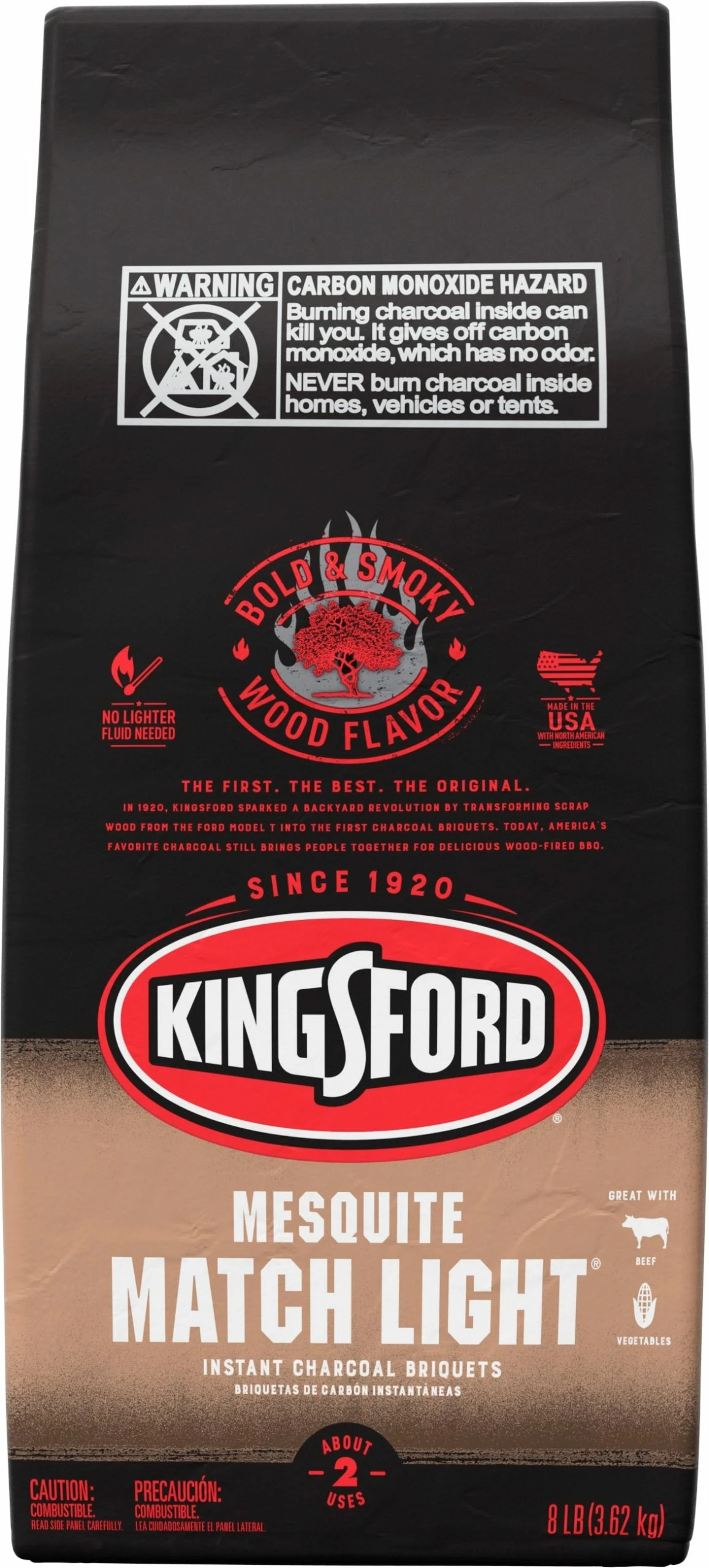 Kingsford Grilling Fuels Match Light 8-lb Mesquite Charcoal Briquettes 1 Kingsford Grilling Fuels Match Light 8-lb Mesquite Charcoal Briquettes