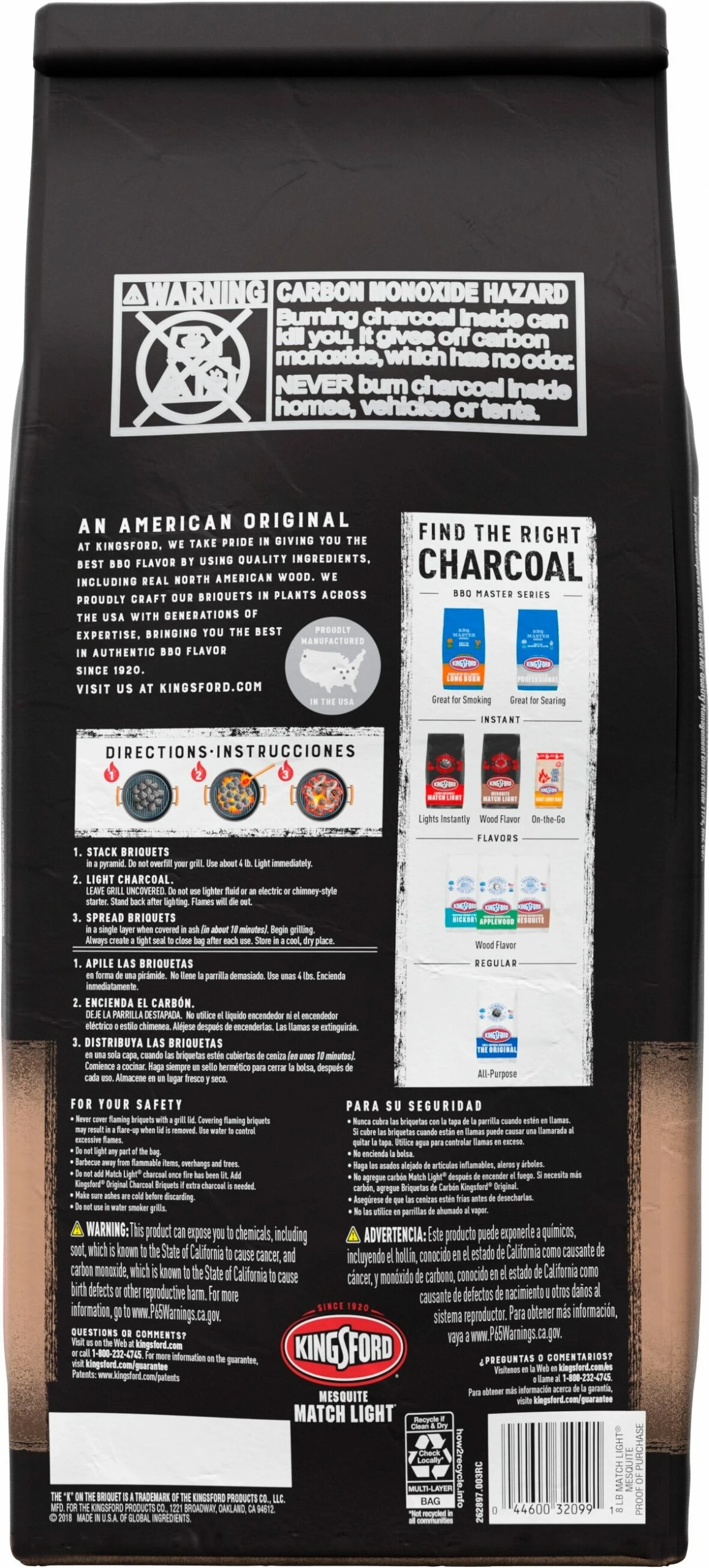Kingsford Grilling Fuels Match Light 8-lb Mesquite Charcoal Briquettes 2 Kingsford Grilling Fuels Match Light 8-lb Mesquite Charcoal Briquettes - Image 2