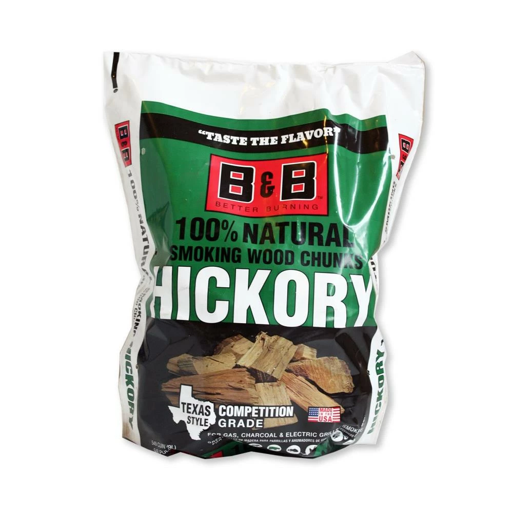 B&B Charcoal Grilling Fuels Band B 549 cu in Hickory Smoking Chunks 1 B&B Charcoal Grilling Fuels Band B 549 cu in Hickory Smoking Chunks
