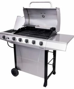 Char-Broil Grills Performance Silver 5-Burner Liquid Propane Gas Grill with 1 Side Burner -Mmaster Outlet Shop 17751000