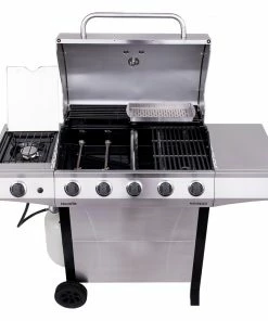 Char-Broil Grills Performance Silver 5-Burner Liquid Propane Gas Grill with 1 Side Burner -Mmaster Outlet Shop 17751005