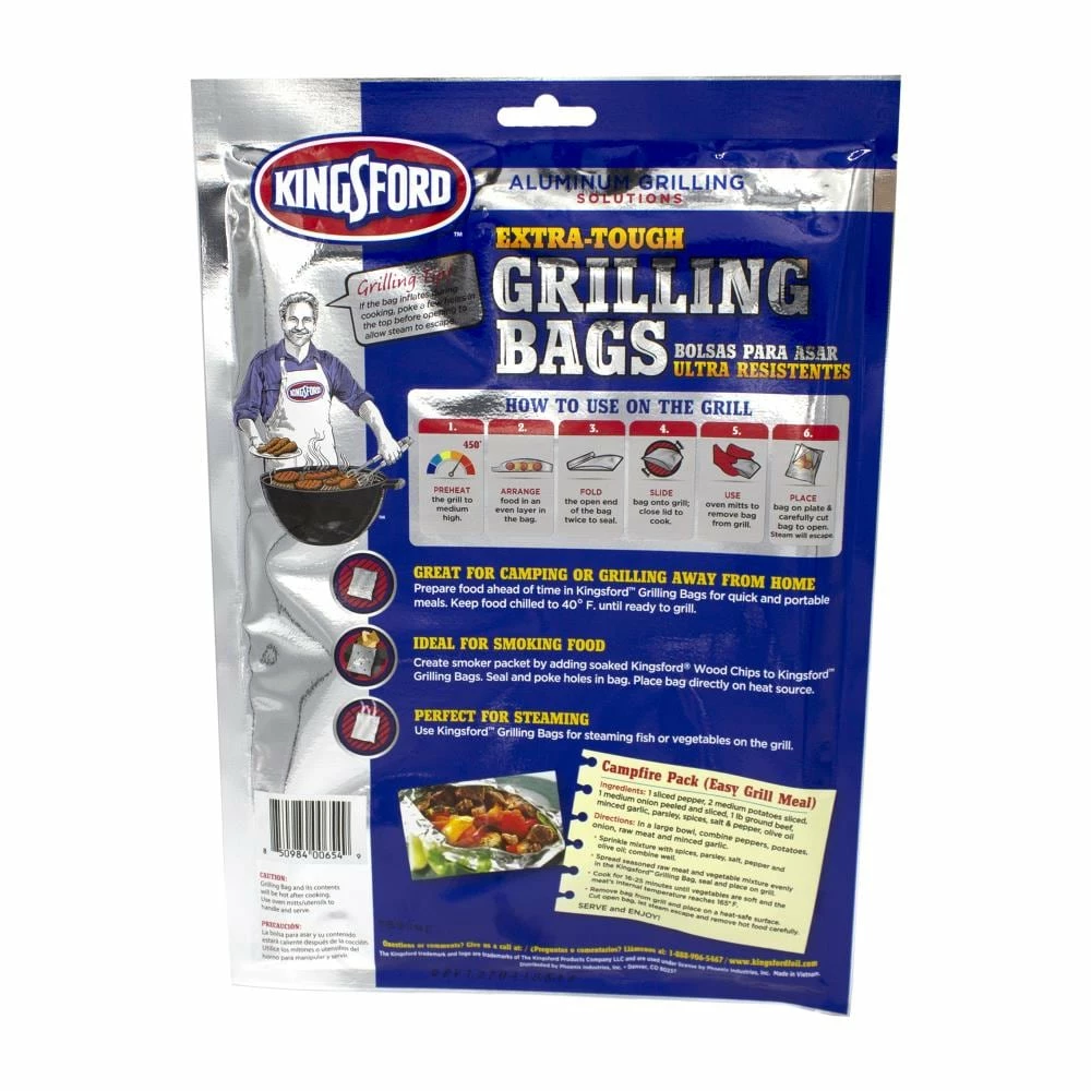 Kingsford Grilling Tools & Accessories Aluminum Non-stick Grill Bag(s) 2 Kingsford Grilling Tools & Accessories Aluminum Non-stick Grill Bag(s) - Image 2